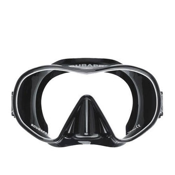 Scubapro Solo Low-Volume Frameless Scuba Diving Mask-Black/White-