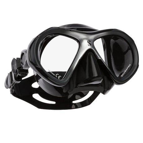 Scubapro Spectra Mini Dive Mask-Black/Silver-Black Skirt-