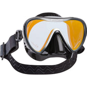 Scubapro Synergy 2 Trufit Scuba Diving Mask w/ Comfort Strap-Mirrored Lens Black/Silver w/Comfort Strap-Black Skirt-