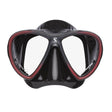 Scubapro Synergy 2 Twin Trufit Scuba Diving Mask w/ Comfort Strap-Black/Black/Redw/comfortstrap-Black-