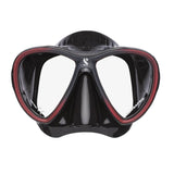 Scubapro Synergy 2 Twin Trufit Scuba Diving Mask w/ Comfort Strap-Black/Black/Redw/comfortstrap-Black-