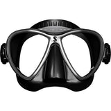 Scubapro Synergy 2 Twin Trufit Scuba Diving Mask w/ Comfort Strap-Black/Black/Silverw/comfortstrap-Black-