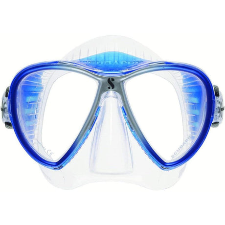 Scubapro Synergy 2 Twin Trufit Scuba Diving Mask w/ Comfort Strap-Clear/Bluew/comfortstrap-Clear-