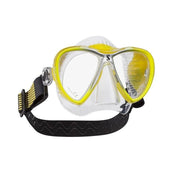 Scubapro Synergy 2 Twin Trufit Scuba Diving Mask w/ Comfort Strap-Clear/Clear/Yelloww/comfortstrap-Clear-