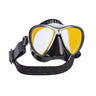 Scubapro Synergy 2 Twin Trufit Scuba Diving Mask w/ Comfort Strap-Mirrored Lens Black/Silver w/Comfort Strap-Black Skirt-