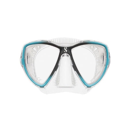 Scubapro Synergy Mini Dive Mask W Comfort Strap-Turquoise/Silver-Clear-