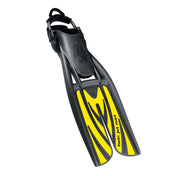 Scubapro Twin Jet Max Open Heel Scuba Diving Fin-Black/Yellow-S (6-8)-