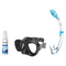 Seac Mask + Snorkel Package – Amalfi Double Lens Mask + Tribe Dry Snorkel + Free Mask Defog Spray — Black, Seac Tribe Dry Sc…