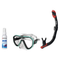 Seac Mask + Snorkel Package – Appeal Mask + Reverse Dry Snorkel + Free Mask Defog Spray — Clear Tiffany, Seac Reverse Dry Sn…