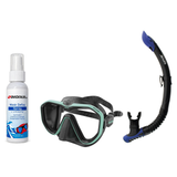 Seac Mask + Snorkel Package – Appeal Mask + Reverse Dry Snorkel + Free Mask Defog Spray — Tiffany, Seac Reverse Snorkel Anti…