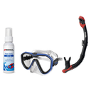 Seac Mask + Snorkel Package – Appeal Mask + Reverse Dry Snorkel + Free Mask Defog Spray — Clear Blue, Seac Reverse Dry Snork…