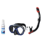 Seac Mask + Snorkel Package – Chiara Mask + Reverse Dry Snorkel + Free Mask Defog Spray — Black/Blue, Seac Reverse Dry Snork…