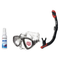 Seac Mask + Snorkel Package – Clear Anti-Fog Mask + Reverse Dry Snorkel + Free Mask Defog Spray — Black/Transparent, Seac Re…