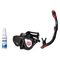 Seac Mask + Snorkel Package – Clear Anti-Fog Mask + Reverse Dry Snorkel + Free Mask Defog Spray — Black, Seac Reverse Dry Sn…