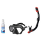 Seac Mask + Snorkel Package – Eagle Low Volume Mask + Reverse Dry Snorkel + Free Mask Defog Spray — Black, Seac Reverse Dry…