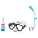 Seac Mask + Snorkel Package – Extreme 50 Years Mask + Tribe Dry Snorkel + Free Mask Defog Spray — Black/Clear, Seac Tribe Dr…