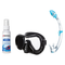 Seac Mask + Snorkel Package – Giglio Adult Mask + Tribe Dry Snorkel + Free Mask Defog Spray — Black, Seac Tribe Dry Scuba Di…