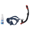 Seac Mask + Snorkel Package – Icona Mask + Reverse Dry Snorkel + Free Mask Defog Spray — Blue/Blue, Seac Reverse Dry Snorkel