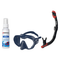 Seac Mask + Snorkel Package – Icona Mask + Reverse Dry Snorkel + Free Mask Defog Spray — Blue/Blue, Seac Reverse Dry Snorkel