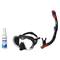Seac Mask + Snorkel Package – Icona Mask + Reverse Dry Snorkel + Free Mask Defog Spray — Black/White, Seac Reverse Dry Snork…