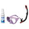 Seac Mask + Snorkel Package – Pura Anti-Fog Mask + Reverse Dry Snorkel + Free Mask Defog Spray — Lilac, Seac Reverse Dry Sno…