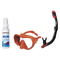 Seac Mask + Snorkel Package – Pura Anti-Fog Mask + Reverse Dry Snorkel + Free Mask Defog Spray — Orange, Seac Reverse Dry Sn…