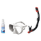 Seac Mask + Snorkel Package – Pura Anti-Fog Mask + Reverse Dry Snorkel + Free Mask Defog Spray — White, Seac Reverse Dry Sno…