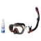 Seac Mask + Snorkel Package – Sunrise Single Lens Mask + Reverse Dry Snorkel + Free Mask Defog Spray — Orange, Seac Reverse…