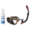 Seac Mask + Snorkel Package – Symbol Mask + Reverse Dry Snorkel + Free Mask Defog Spray — Black/Orange, Seac Reverse Dry Sno…