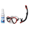 Seac Mask + Snorkel Package – Symbol Mask + Reverse Dry Snorkel + Free Mask Defog Spray — Red, Seac Reverse Dry Snorkel