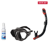 Seac Mask + Snorkel Package – Wild Anti-Fog Dual Lens Mask + Reverse Dry Snorkel + Free Mask Defog Spray — includes Seac Mas…