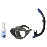Seac Mask + Snorkel Package – Wild Anti-Fog Dual Lens Mask + Reverse Dry Snorkel + Free Mask Defog Spray — Green, Seac Rever…