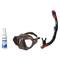 Seac Mask + Snorkel Package – Wild Anti-Fog Dual Lens Mask + Reverse Dry Snorkel + Free Mask Defog Spray — Brown, Seac Rever…