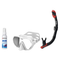 Seac Mask + Snorkel Package – X-Frame Mask + Reverse Dry Snorkel + Free Mask Defog Spray — White, Seac Reverse Dry Snorkel