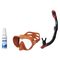 Seac Mask + Snorkel Package – X-Frame Mask + Reverse Dry Snorkel + Free Mask Defog Spray — Orange, Seac Reverse Dry Snorkel