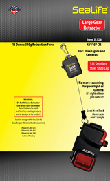 SeaLife Large Underwater Retractor 12oz-