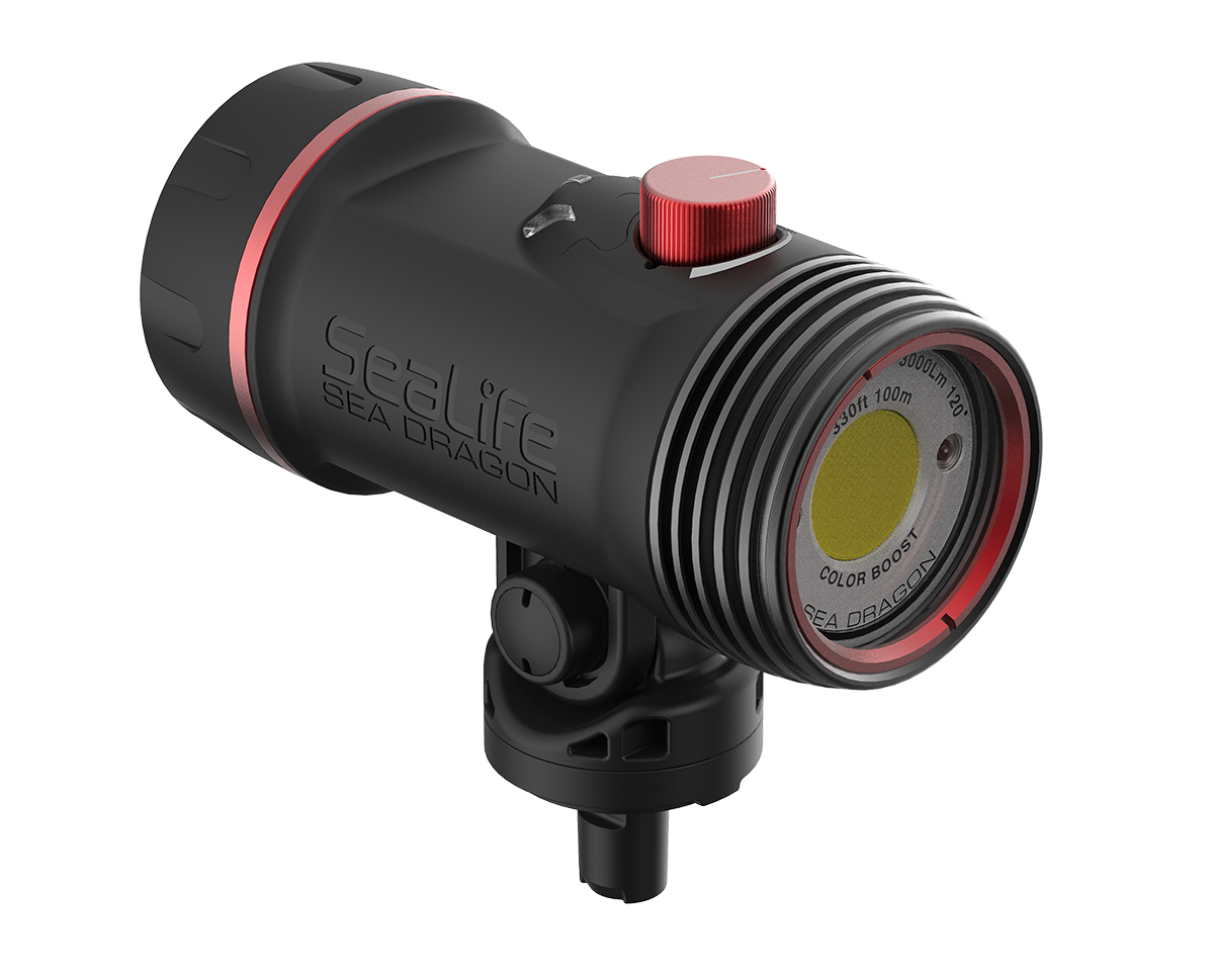 SeaLife Sea Dragon 3000F Color Boost COB LED Photo-Video Light Kit (Includes Grip, Single Tray, Sea Dragon Case)-
