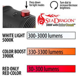 SeaLife Sea Dragon 3000F Color Boost COB LED Photo-Video Light Kit (Includes Grip, Single Tray, Sea Dragon Case)-