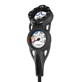 Sherwood 2 Gauge Nav Console (PG/Compass) Flex Hose Gauges-