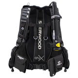 Sherwood Diving Crux BCD Buoyancy Compensator Style #40-Black-S-Paired with Gemini