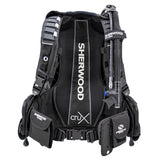 Sherwood Diving Crux BCD Buoyancy Compensator Style #40-Black-S-No Gemini