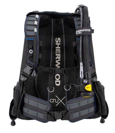 Sherwood Diving Crux BCD Buoyancy Compensator Style #40-Blue-M-Paired with Gemini