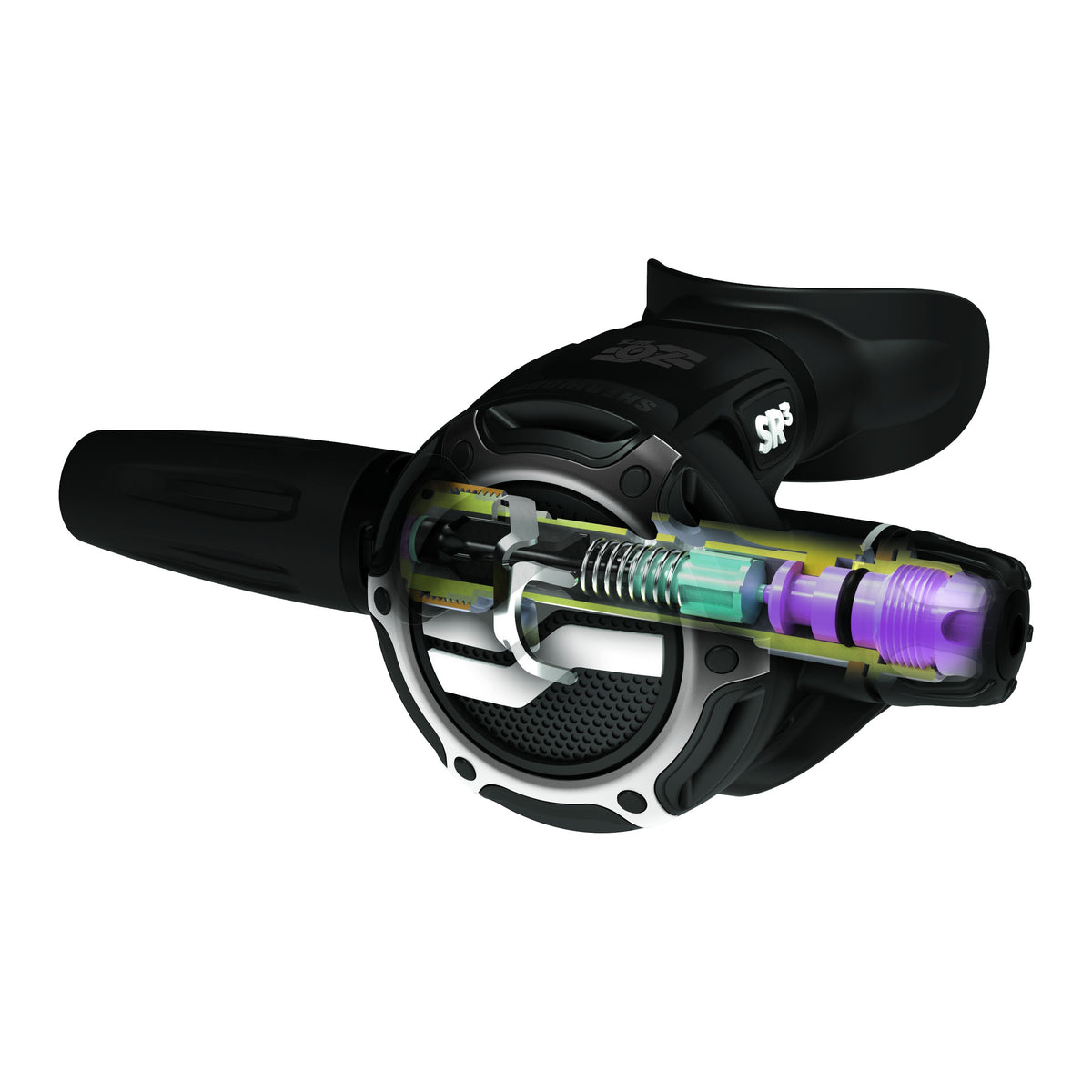 Sherwood SR3 Regulator second stage, cutaway view