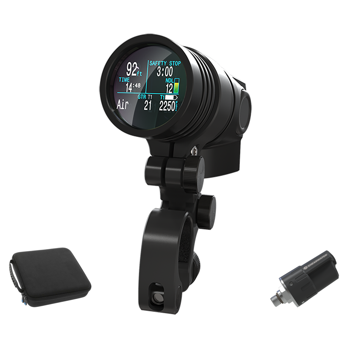 Shearwater NERD 2 Dive Computer + Swift Transmitter + EVA Case Package — SA