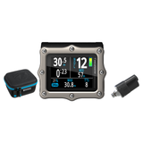 Shearwater Perdix 3 Ti Dive Computer + Swift Transmitter + EVA Travel Case Package — Silver