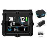 Shearwater Perdix 3 Ti Dive Computer + Swift Transmitter + EVA Travel Case + Screen Protectors Package — Black