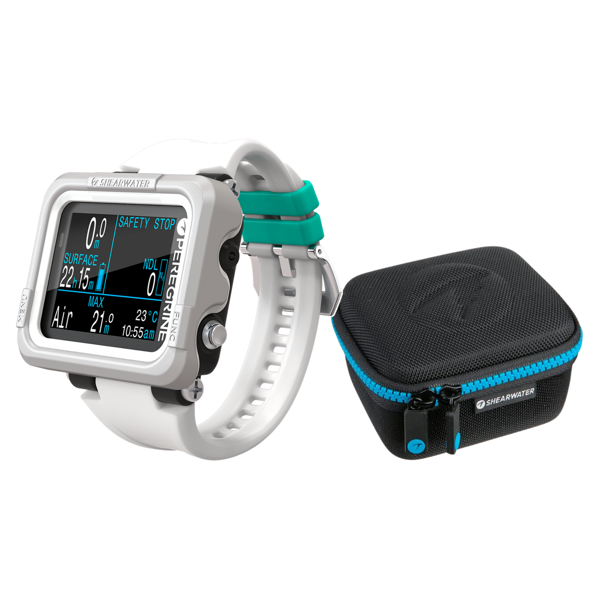 Shearwater Peregrine Dive Computer + EVA Travel Case Package — Adventures Light