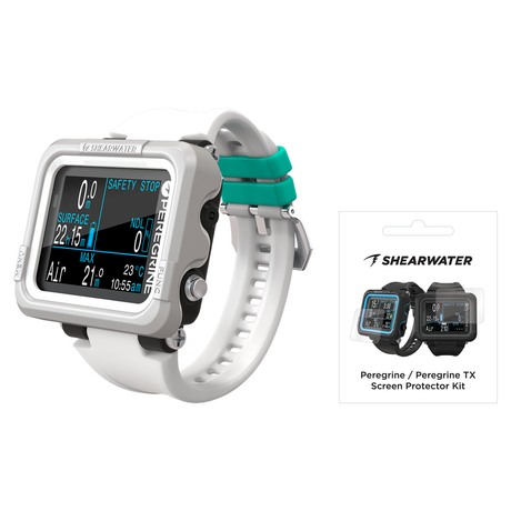 Shearwater Peregrine Dive Computer + Screen Protectors Package — Adventures Light