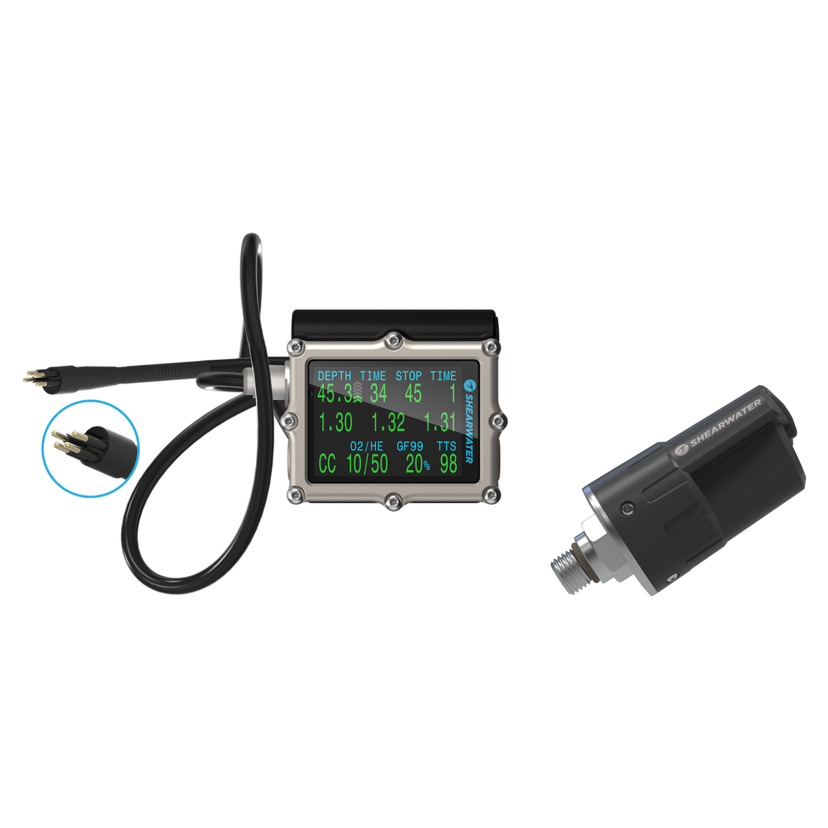 Shearwater Petrel 3 Dive Computer + Swift Transmitter Package