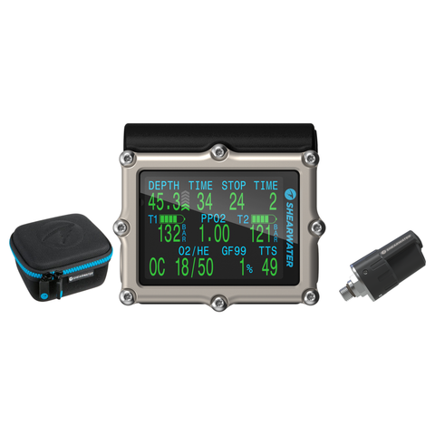 Shearwater Petrel 3 Dive Computer + Swift Transmitter + EVA Travel Case Package